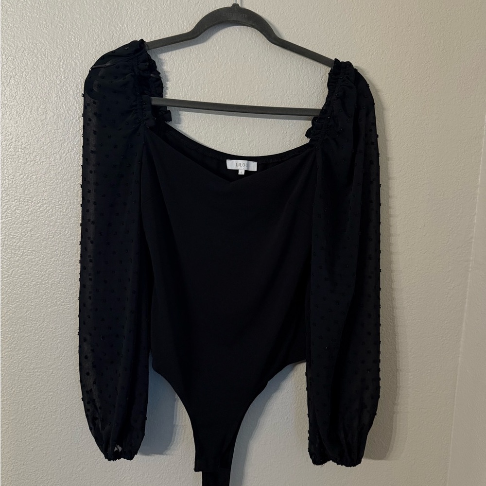 Black Long Sleeve Bodysuit